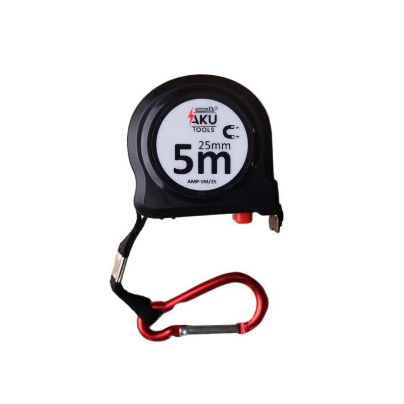 Miara zwijana AMP 5m 25mm Aku Tools