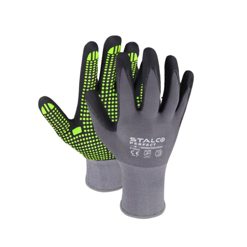 Rękawice ochronne Nitrile Flex Dots Stalco